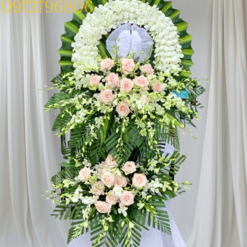 Đặt Vòng Hoa chia buồn – hoa đám tang #HCB17 ,.hoa tươi An Khánh