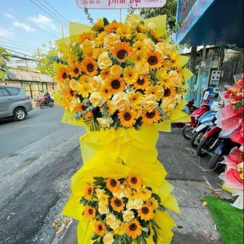 Kệ Hoa chúc mừng đẹp #HKT14 ,.hoa tươi Cần Thơ