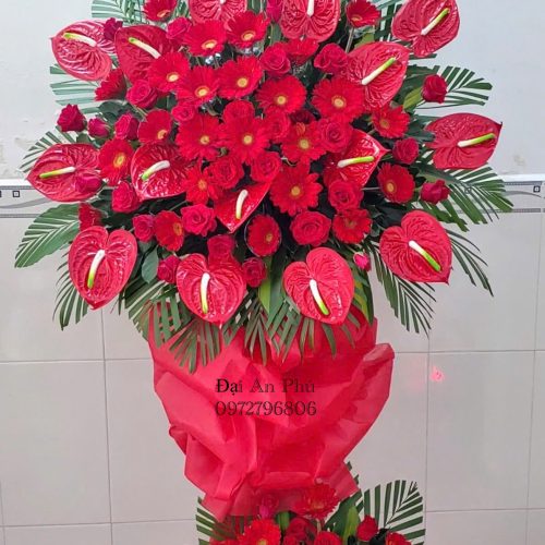 Kệ Hoa khai trương 2 tầng đẹp #HKT05 ,.shop hoa Ninh Kiều Cần Thơ