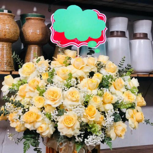 Lẵng hoa để bàn #LHT11
