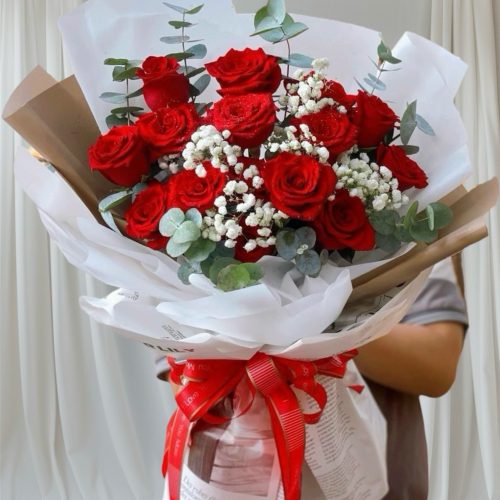Hoa bó đẹp, bó hoa quà tặng giá rẻ #HB11 ,.shop hoa tươi An Khánh Cần Thơ