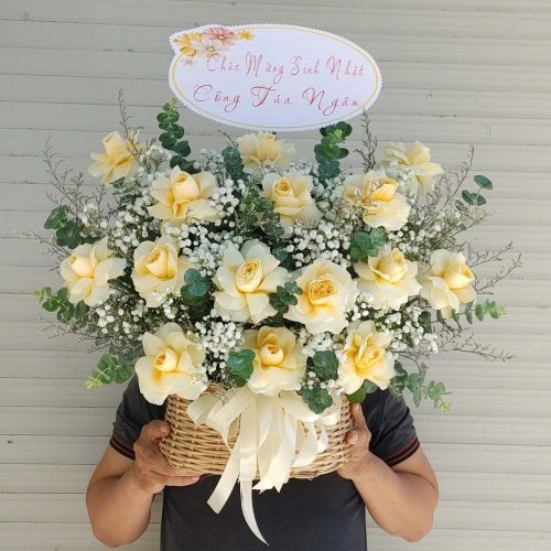Hoa Giỏ Chúc Mừng - Shop Hoa Tươi Cần Thơ
