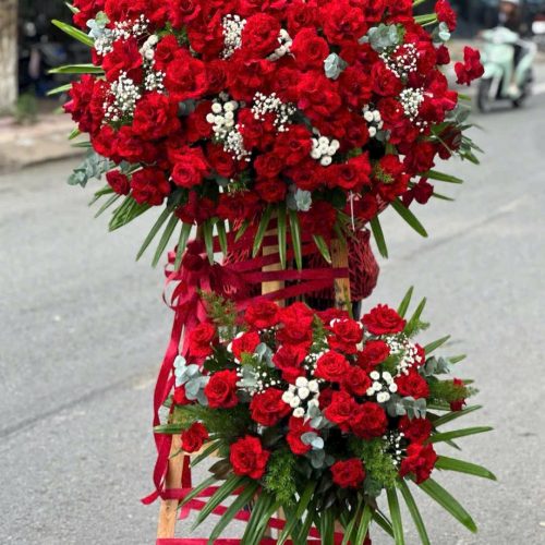 Kệ Hoa Khai trương, chúc mừng A17 ,.tiệm hoa An Khánh